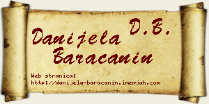 Danijela Baračanin vizit kartica
